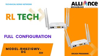 RL Tech Router Full configuration  Alliance Broadband Welcome 100 Package  alliancebroadband [upl. by Milewski649]