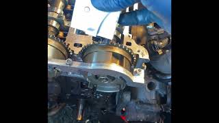 Chevy Cruze timing chain installation and camshaftsstep by step [upl. by Lemmuela251]