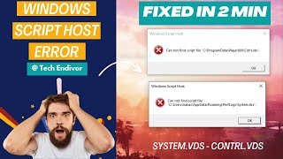 Windows Script Host Error FIXED in Just 2 Minutes [upl. by Enirrok]