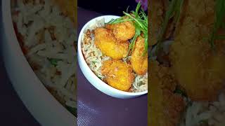 CrispyChickenFriedRice FriedRiceRecipes ChickenFriedRiceViral foodfusion CrispyChickenshorts [upl. by Margo215]