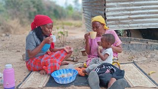 COOKING AUTHENTIC TRADITIONAL FOOD FOR BREAKFAST sweet potatoes and arrow roots [upl. by Helbon]