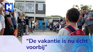 Frisse start nieuw schooljaar leerlingen schoongeboend in wasstraat [upl. by Dlopoel]