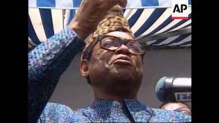 Zaire  President Mobutu public appearance [upl. by Cherise]