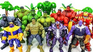 Marvel Avengers HULK RED HULK HULK SMASH Collection GO Defeat Villains Army Battle Toysplaytime [upl. by Avlasor848]