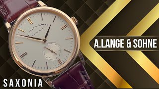 A Lange amp Sohne Saxonia Manual 219032 [upl. by Ednihek]