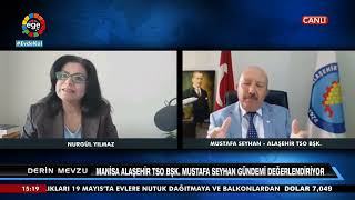 Alaşehir TSO Başkanı Mustafa Seyhan odanın çalışmalarını ve hizmetleri canlı yayında anlatıyor [upl. by Isoj360]