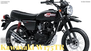 2025 Kawasaki W175TR  The New Retro Motorcycle with a Scrambler Model [upl. by Neelrac]