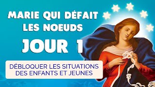 Neuvaine à Marie qui Défait les Noeuds Jour 1 🙏 Débloquer Enfants et Jeunes [upl. by Frida780]