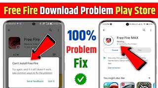 Free fire download nahi ho raha hai  free fire pending problem  free fire cant install problem [upl. by Kiehl353]