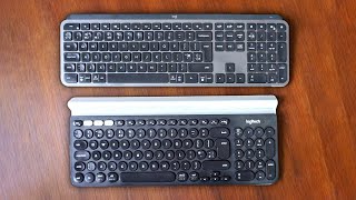 Logitech MX Keys vs K780 [upl. by Attesoj]