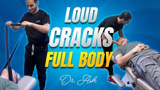 Intense Neck Cracking Back Cracking by Top Chiropractor in Los Angeles [upl. by Yslehc699]