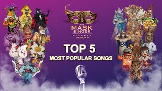 Top 5 Most Popular Songs  The Mask Singer Myanmar  Season2 [upl. by Sibyl]