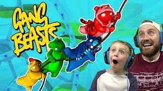 GANG BEASTS Battle Royal DADCITY vs Little Flash  KCity GAMING [upl. by Ecam]