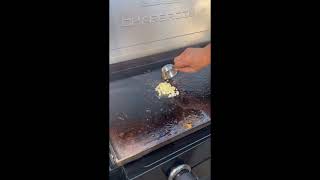 Mongolian Beef Noodles on the Griddle recipe charbroil flattop griddle beefrecipe [upl. by Kalfas831]