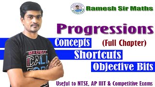 Progressions I All Concepts amp Objective Bits I Useful to PolycetAPRJCNTSE10th Class  Ramesh Sir [upl. by Giacobo657]