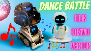 EILIK VS COZMO amp VECTOR  SMART ROBOT DANCE BATTLE  4K 60p [upl. by Aima]