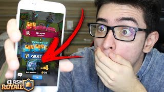 NÃO ACREDITO QUE GANHEI UM BAÚ LENDÁRIO GRÁTIS NO CLASH ROYALE [upl. by Wolpert966]