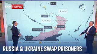 Ukraine war Russia and Ukraine swap 115 prisoners [upl. by Nerte772]