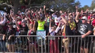 Gasparilla parade of pirates draws thousands of people to Tampa on Saturday [upl. by Willard]