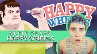 Happy Wheels  Caspar Lee  AlfieGames [upl. by Eelyrag]