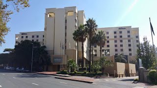 Exploring the Hilton Hotel Sandton Johannesburg✔ [upl. by Yokum]