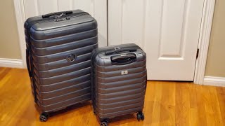 Full video hereDelsey Paris 2Piece Hardside Luggage Set In Grayunboxing moreganda costco [upl. by Crescint]