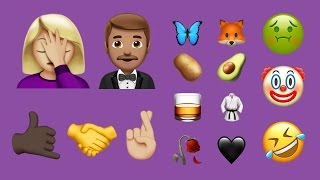 Every New Emoji in iOS 102 December 2016 Update [upl. by Asilec840]