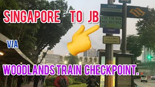 Singapore ▶️ JB Vis Woodlands TRAIN Checkpoint [upl. by Eilagam]