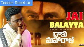 Daaku Maharaaj Teaser Reaction  Nandamuri Balakrishna  Bobby  Sithara Entertainments [upl. by Henleigh]