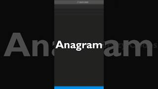 Anagram in Python தமிழல் Crazy Codes Python Tamil  anagram python trending shorts program [upl. by Lempres43]