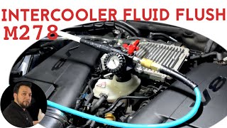 Intercooler fluid change  Intercooler fluid flush  mercedes m278  antifreeze  josecitomarin [upl. by Nerret47]