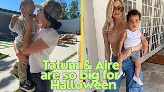 khloe kardashian and kylie jenner’s sons tatum and aire look so grown up in cute halloween costumes [upl. by Macintosh]