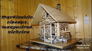 Mangeoire doiseaux style «Maison en bois» [upl. by Ube601]