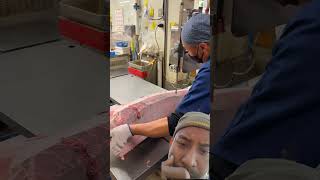 Fish cutting tuna fish sashimi food satisfying [upl. by Lenzi415]