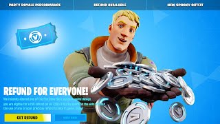 FREE REFUND for ALL FORTNITE PLAYERS [upl. by Voss]