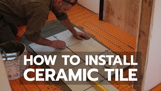 How to Install Ceramic Tile [upl. by Hannibal628]