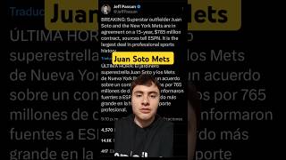 JUAN SOTO FIRMA CON METS y hace HISTORIA  AGENCIA LIBRE MLB mlb mlbnoticias beisbol mets [upl. by Ahsyia196]