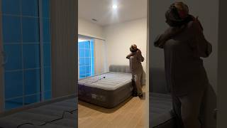 Air mattress be gone baby apartmentdecor blackyoutubers dayinylife newbed california [upl. by Serrell365]