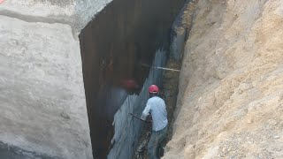 bichoman waterproofing coating waterproofing wall basement bichoman [upl. by Enelear]