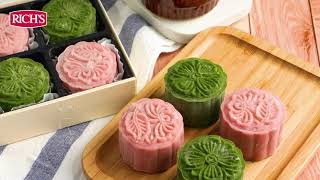 Snowskin Jade Custard Mooncake [upl. by Ecydnac]