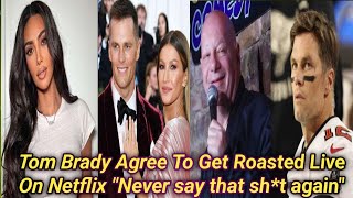 How Did Tom Brady Agree To Get Roasted Live On Netflix Joke during roast quotNever say that sht againquot [upl. by Birecree]