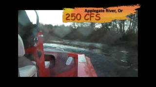 Firefish Jetboat  Rogue River Applegate River at 250 CFS in HD Little Beaver OSU [upl. by Haida]