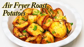 Air Fryer Roast Potatoes in only 20 minutes and NO PARBOILING [upl. by Ahsilet]