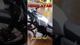 Royal Enfield Himalayan mileage testing  mileage test  automobile mileagetest motovlog [upl. by Oaoj169]