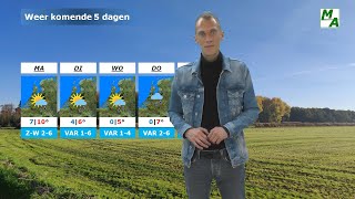 Weersvooruitzichten komende week grotere schommelingen in de temperatuur winter maakt weinig kans [upl. by Madea]