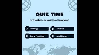 What is the largest US military base quizetime flagsoftheworldquiz quiz [upl. by Fransisco]