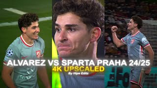 Julián Álvarez VS Sparta Praha ● FreeKick ● Scenepack  Clips 4K ● RARE ● For Edit TOPAZ [upl. by Phyl187]