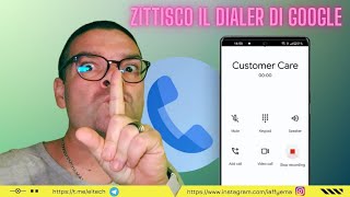 COME DISABILITARE LAVVISO DI REGISTRAZIONE DELLE CHIAMATE NEL DIALER GOOGLE [upl. by Itram]