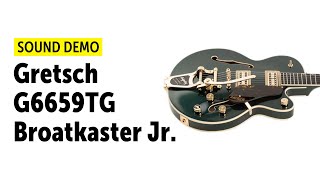 GRETSCH G6659TG BROADKASTER JR  Sound Demo no talking [upl. by Ashbaugh]