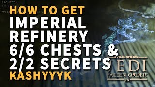 All Imperial Refinery Chests Locations Kashyyyk Star Wars Jedi Fallen Order [upl. by Naziaf]